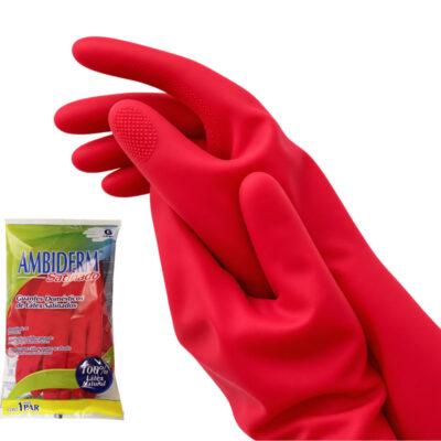 Guantes Domésticos de Látex Satinado Ambiderm